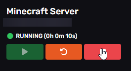 Turning off Minecraft server